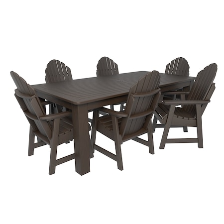 Highwood Usa Hamilton 7pc Rectangular Outdoor Patio Furniture Dining Set 84 x 42 AD-ST7HM1CO5AA-ACE